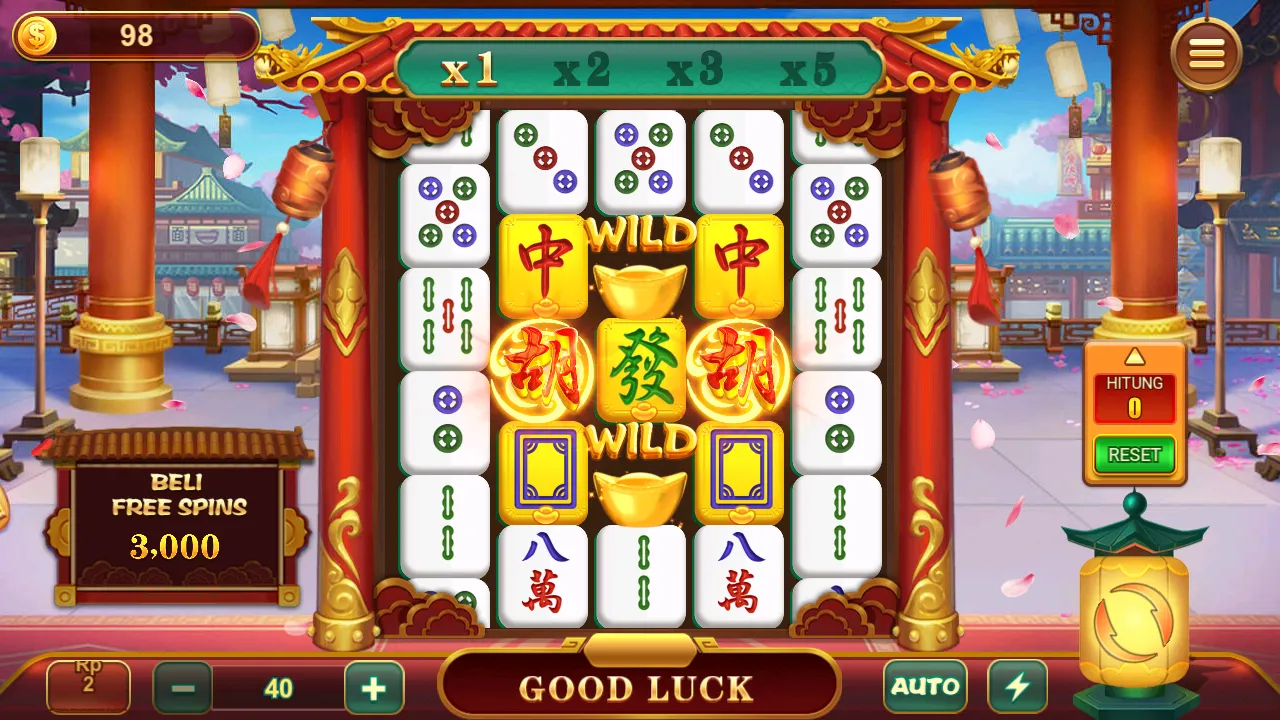Tampilan instalasi Mahjong Ways