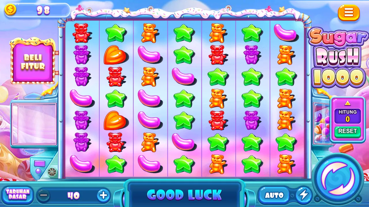 Fitur bonus di Sugar Rush 1000